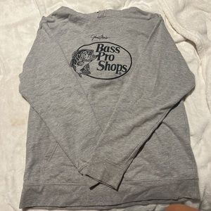 light grey bass pro shops hoodie